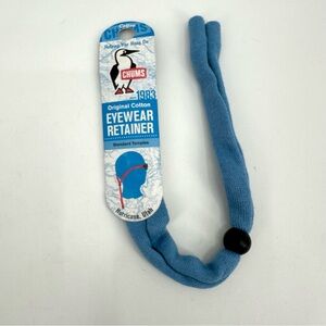 CHUMS Original Cotton Eyewear Retainer Standard Temples Unisex NEW Light Blue